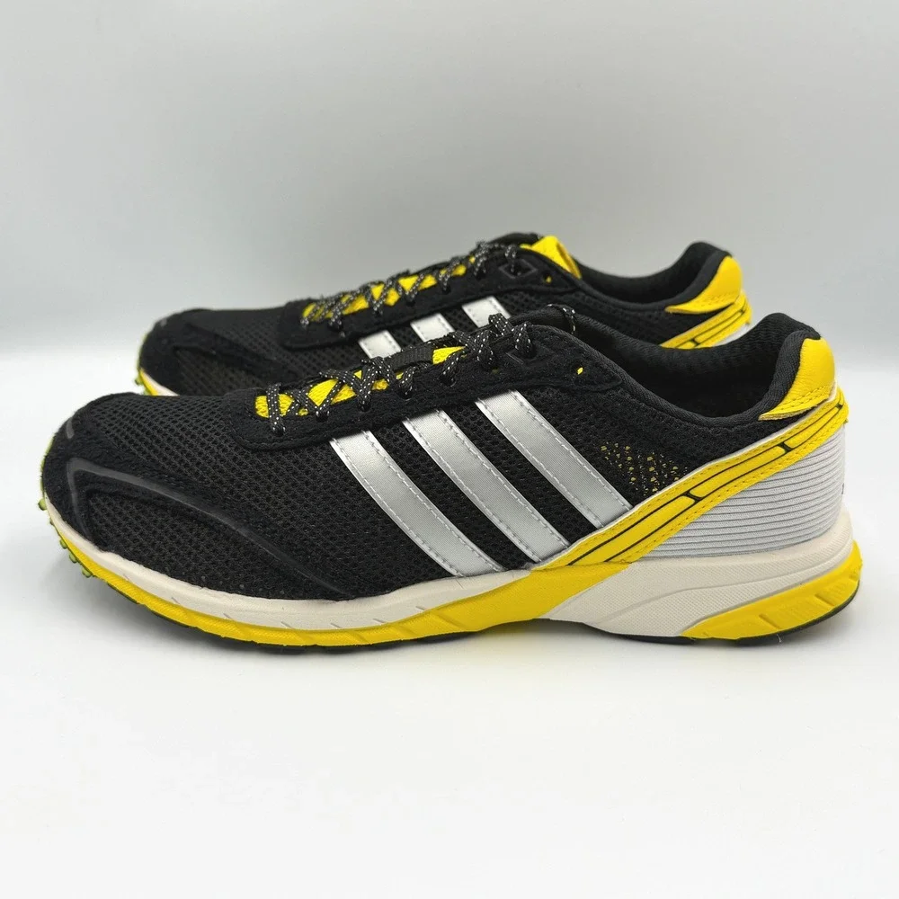 Adidas Adizero Adios OG Sneakers Women 7 Black Yellow JP7635 **NEW**
